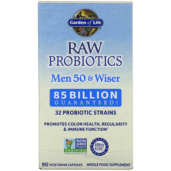 <img alt="Garden of Life, RAW Probiotics, Men 50 & Wiser, 90 Veggie Caps" title="Garden of Life, RAW Probiotics, Men 50 & Wiser, 90 Veggie Caps,658010115667"
