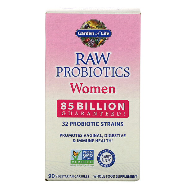 <img alt="Garden of Life, RAW Probiotics, Women, 90 Vegetarian Capsules" title="Garden of Life, RAW Probiotics, Women, 90 Vegetarian Capsules,658010115674"