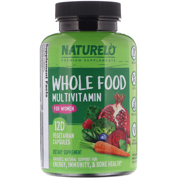 <img alt="NATURELO, Whole Food Multivitamin for Women, 120 Vegetarian Capsules" title="NATURELO, Whole Food Multivitamin for Women, 120 Vegetarian Capsules,628110628107"