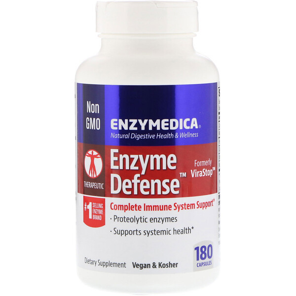 <img alt="Enzymedica, Enzyme Defense (Formerly ViraStop), 180 Capsules" title="Enzymedica, Enzyme Defense (Formerly ViraStop), 180 Capsules,670480981429"