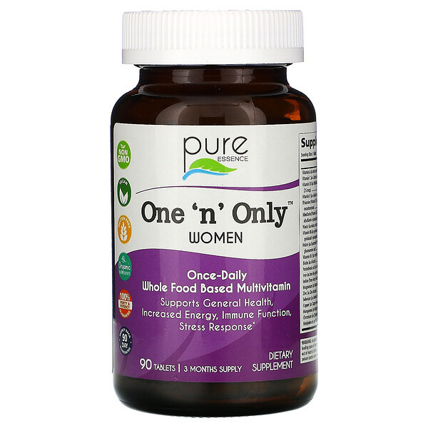 <img alt="Pure Essence, One 'n' Only Women, Multivitamin & Mineral, 90 Tablets" title="Pure Essence, One 'n' Only Women, Multivitamin & Mineral, 90 Tablets,659670016059"