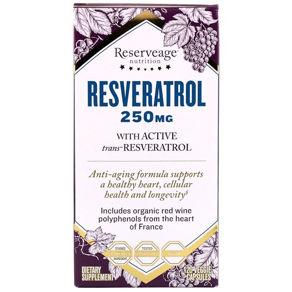 <img alt="ReserveAge Nutrition, Resveratrol, With Active Trans-Resveratrol, 250 mg, 120 Veggie Capsules" title="ReserveAge Nutrition, Resveratrol, With Active Trans-Resveratrol, 250 mg, 120 Veggie Capsules,094922002815"