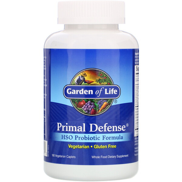 <img alt="Garden of Life, Primal Defense, HSO Probiotic Formula, 180 Vegetarian Caplets" title="Garden of Life, Primal Defense, HSO Probiotic Formula, 180 Vegetarian Caplets,658010111560"