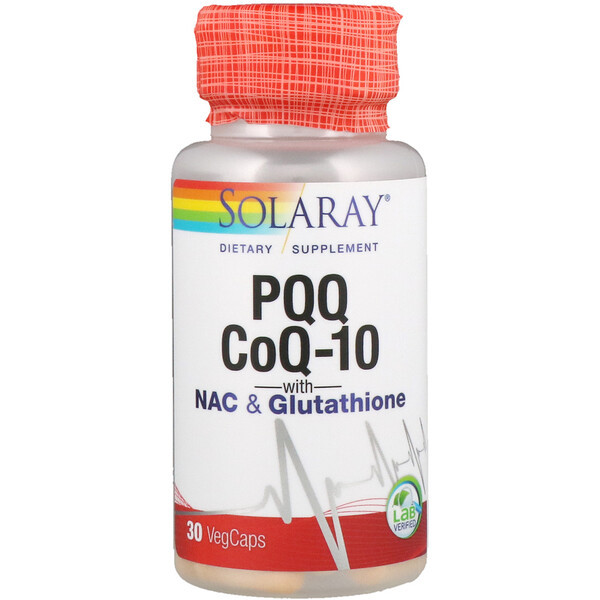<img alt="Solaray, PQQ, CoQ-10 with NAC & Glutathione, 30 VegCaps" title="Solaray, PQQ, CoQ-10 with NAC & Glutathione, 30 VegCaps,076280365108"