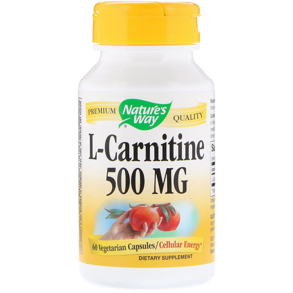 <img alt="Natures Way L-Carnitine -- 500 mg - 60 Vegan Capsules" title="Natures Way L-Carnitine -- 500 mg - 60 Vegan Capsules,033674156629"