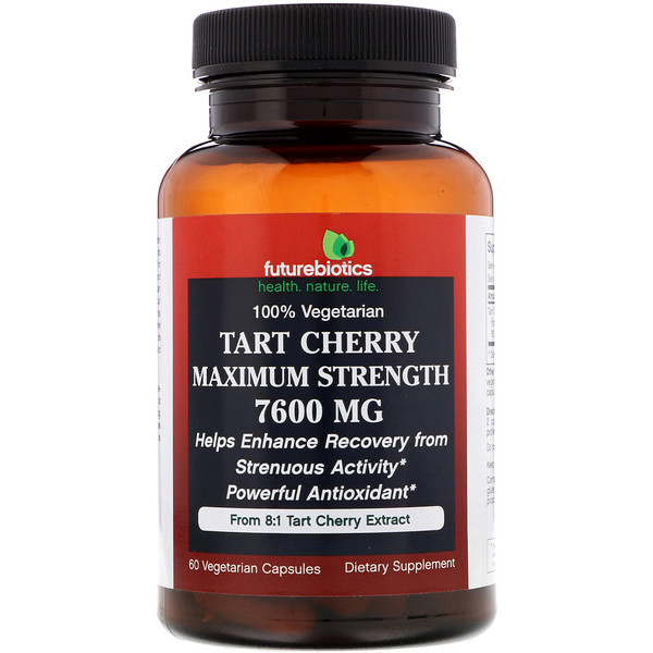<img alt="Futurebiotics Tart Cherry Maximum Strength -- 7600 mg - 60 Vegetarian Capsules" title="Futurebiotics Tart Cherry Maximum Strength -- 7600 mg - 60 Vegetarian Capsules,049479006618"