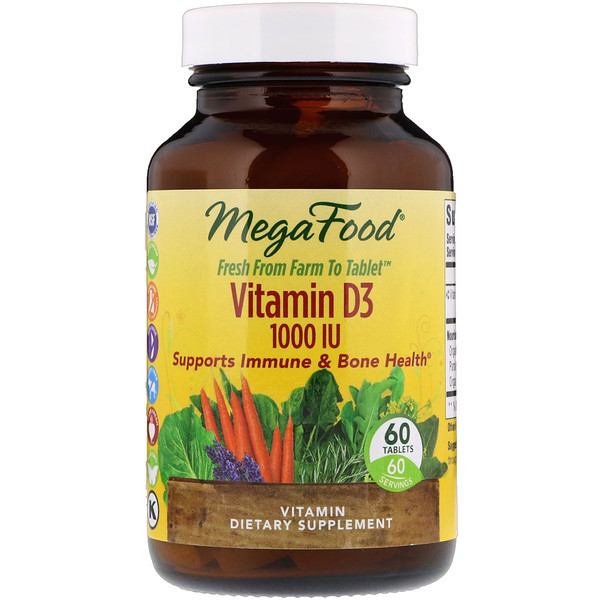 <img alt="MegaFood Vitamin D3 -- 1000 IU - 60 Tablets" title="MegaFood Vitamin D3 -- 1000 IU - 60 Tablets,051494101148"