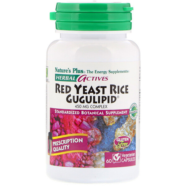 <img alt="Natures Plus Herbal Actives Red Yeast Rice Gugulipid -- 450 mg - 60 Vcaps" title="Natures Plus Herbal Actives Red Yeast Rice Gugulipid -- 450 mg - 60 Vcaps,097467072473"
