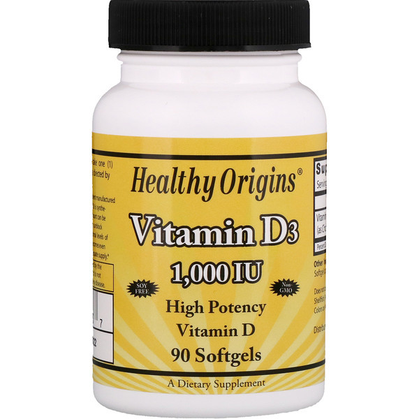 <img alt="Healthy Origins Vitamin D3 -- 1000 IU - 90 Softgels" title="Healthy Origins Vitamin D3 -- 1000 IU - 90 Softgels,603573153137"