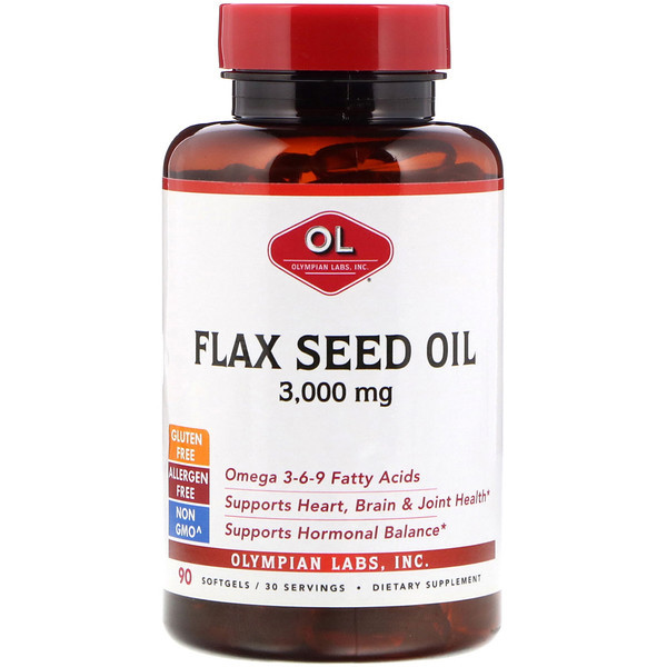 <img alt="Olympian Labs Flax Seed Oil High Lignans -- 1 g - 90 Softgels" title="Olympian Labs Flax Seed Oil High Lignans -- 1 g - 90 Softgels,710013031204"