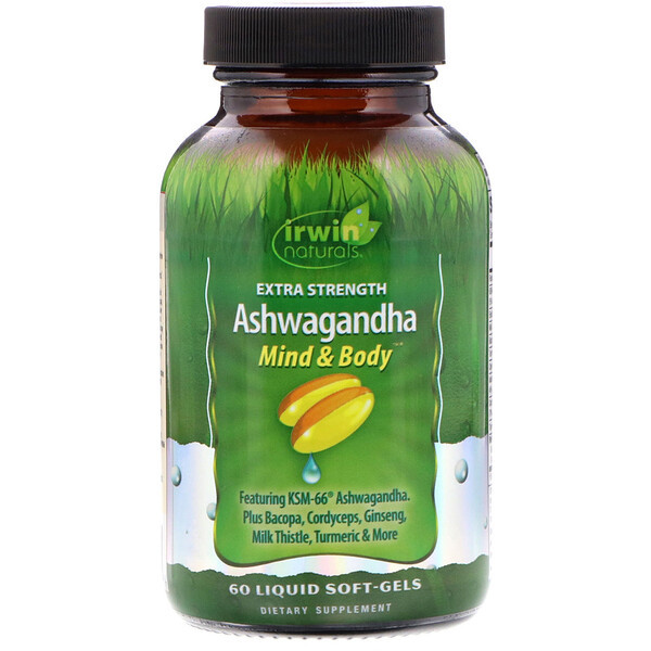 <img alt="Irwin Naturals, Extra Strength Ashwagandha, 60 Liquid Soft-Gels" title="Irwin Naturals, Extra Strength Ashwagandha, 60 Liquid Soft-Gels,710363594497"