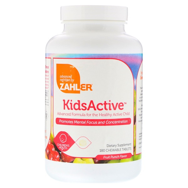 <img alt="Zahler KidsActive Advanced Formula for the Healthy Active Child Fruit Punch -- 180 Chewable Tablets" title="Zahler KidsActive Advanced Formula for the Healthy Active Child Fruit Punch -- 180 Chewable Tablets,848998081218"