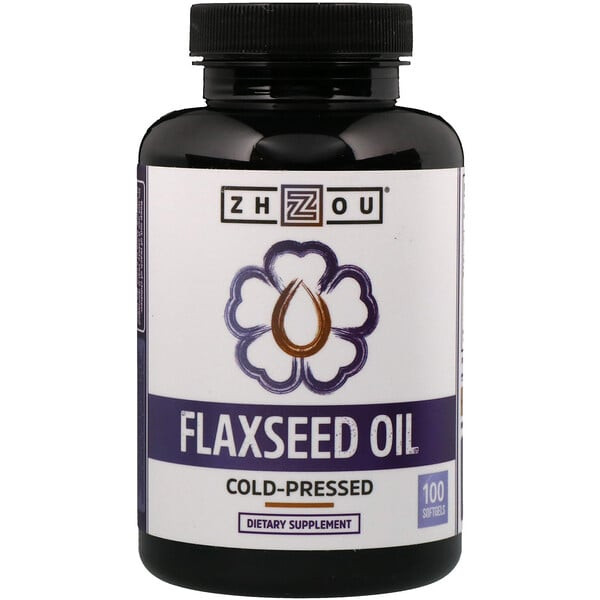 <img alt="Zhou Flaxseed Oil -- 100 Softgels" title="Zhou Flaxseed Oil -- 100 Softgels,859805006119"