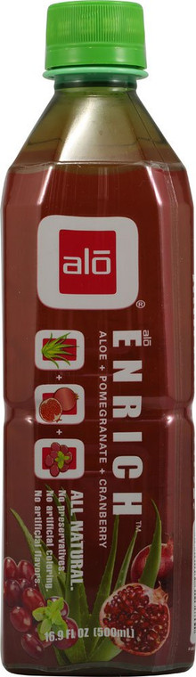 3 PACK of ALO Enrich Aloe Vera Pomegranate Cranberry -- 16.9 fl oz