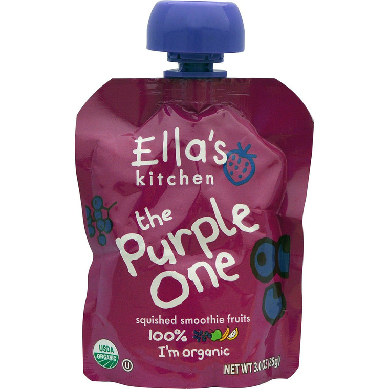 Ellas Kitchen, The Purple One, Squished Smoothie Fruits, 3.0 oz (85 g)