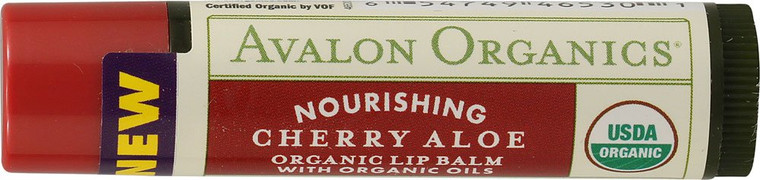 Avalon Organics, Organic Lip Balm, Cherry Aloe, .15 oz (4.2 g)