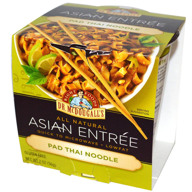 3 PACK of Dr. McDougalls Asian Entree Pad Thai Noodle -- 2 oz
