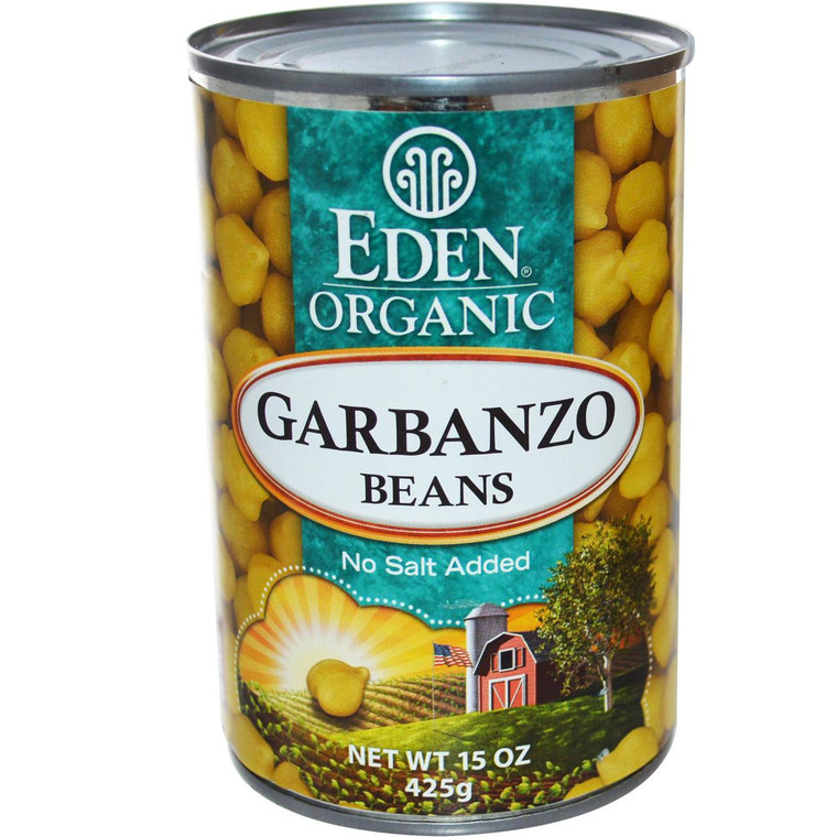 3 PACK of Eden Foods Organic Garbanzo Beans -- 15 oz