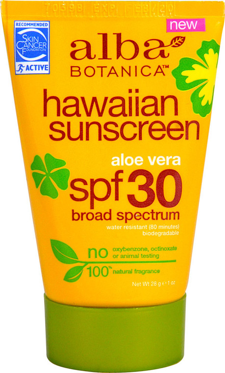 3 PACK of Alba Botanica Hawaiian Sunscreen SPF 30 -- 1 oz