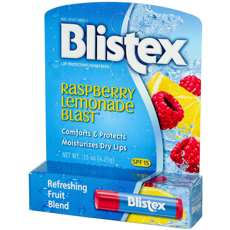 3 PACK of Blistex, Lip Protectant/Sunscreen, SPF 15, Raspberry Lemonade Blast, .15 oz (4.25 g)