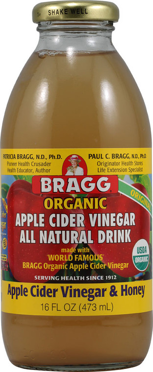 Bragg, Organic Apple Cider Vinegar Drink,  Honey - 16 fl oz