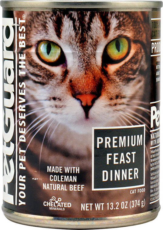 3 PACK of PetGuard Canned Cat Food Premium Feast Dinner -- 13.2 oz