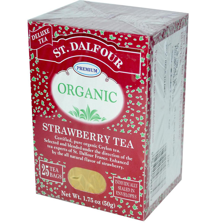 St. Dalfour, Organic Strawberry Tea, 25 Envelopes, 1.75 oz (50 g)