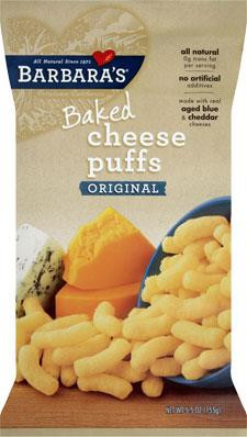 3 PACK of Barbaras Baked Cheese Puffs Original -- 5.5 oz