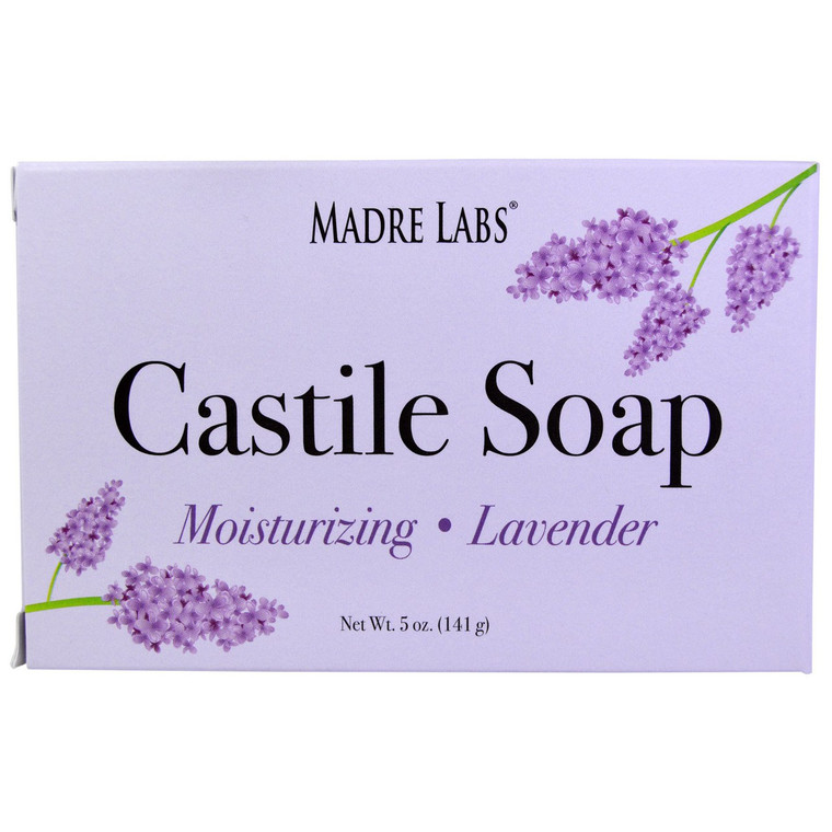 Madre Labs, Castile Lavender, Bar Soap, Vegan, 5 oz (141 g)