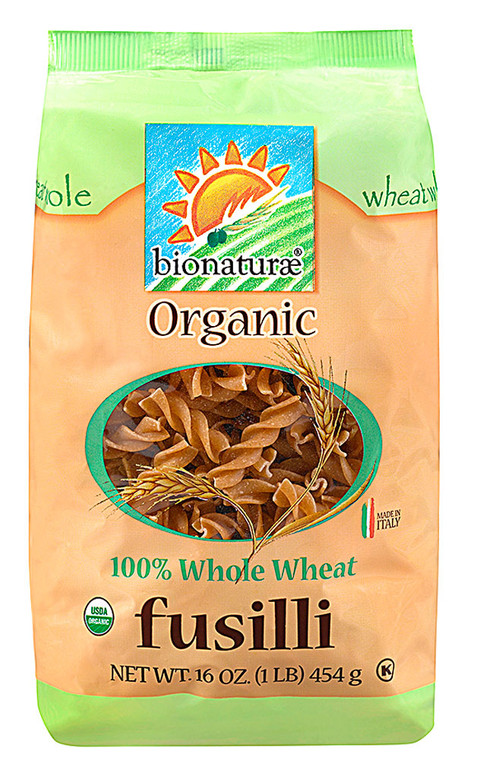 3 PACK of Bionaturae Organic 100% Whole Wheat Fusilli Pasta -- 16 oz