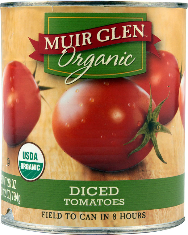 3 PACK of Muir Glen Organic Diced Tomatoes -- 28 oz