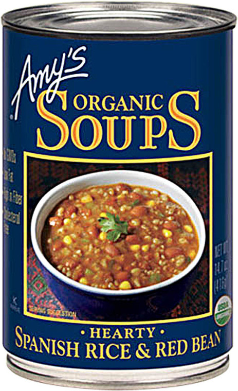 3 PACK of Amys Organic Soup Spanish Rice and Red Bean -- 14.7 fl oz