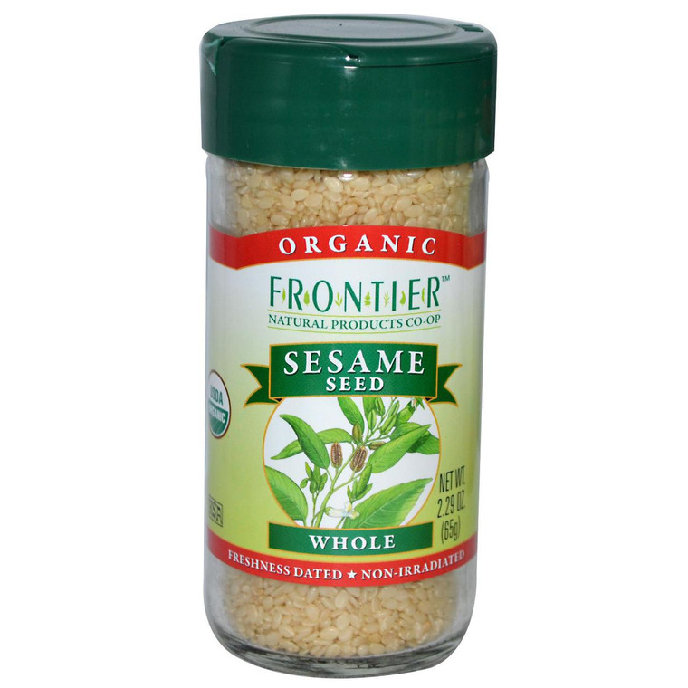 Frontier Natural Products, Organic Sesame Seed, Whole, 2.29 oz (65 g)