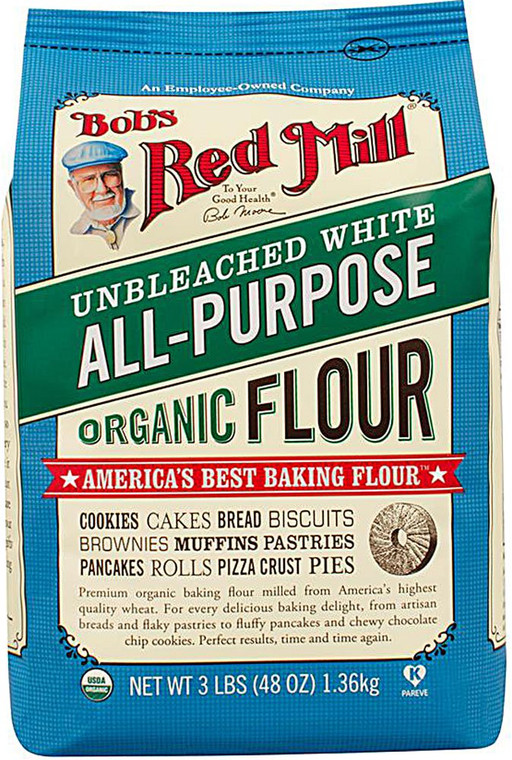 Bobs Red Mill Organic Unbleached White All-Purpose Flour - 48 oz