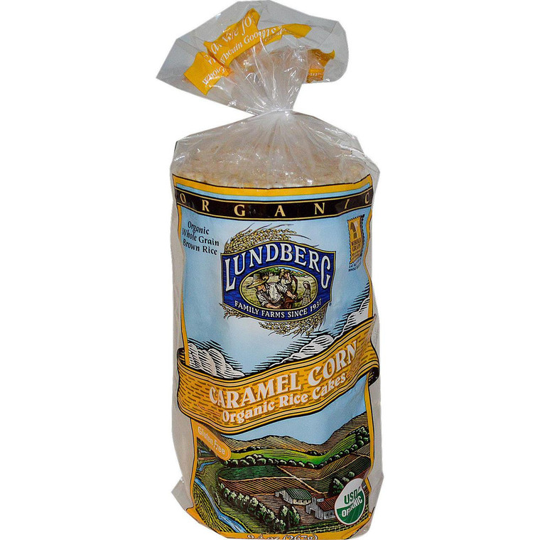 Lundberg, Caramel Corn Organic Rice Cakes, 9.4 oz (267 g)