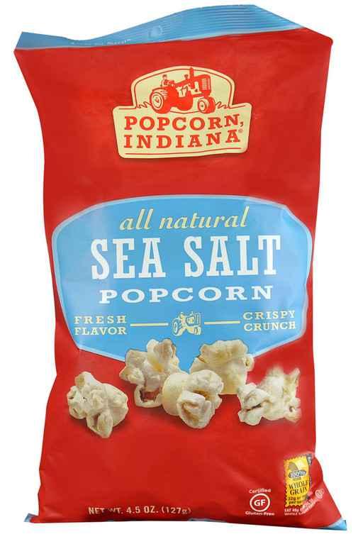 Popcorn Indiana, All Natural Popcorn,  Sea Salt - 4.5 oz