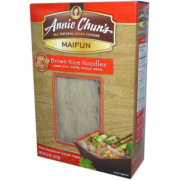 3 PACK of Annie Chuns Maifun Brown Rice Noodles -- 8 oz