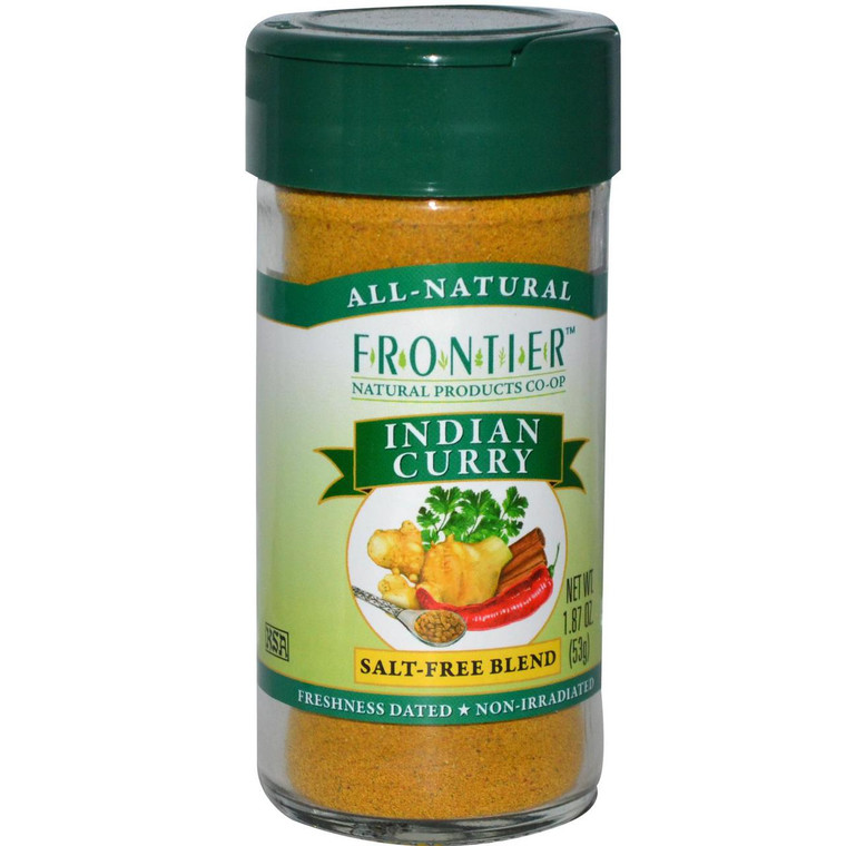 3 PACK of Frontier Natural Products, Indian Curry Seasoning, 1.87 oz (53 g)