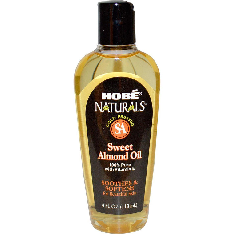 3 PACK of Hobe Labs, Naturals, Sweet Almond Oil, 4 fl oz (118 ml)