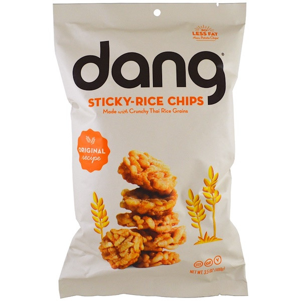 3 PACK of Dang Sticky-Rice Chips Gluten Free Original Recipe -- 3.5 oz