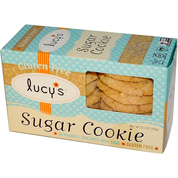Lucys, Sugar Cookies, Gluten Free, 5.5 oz (156 g)