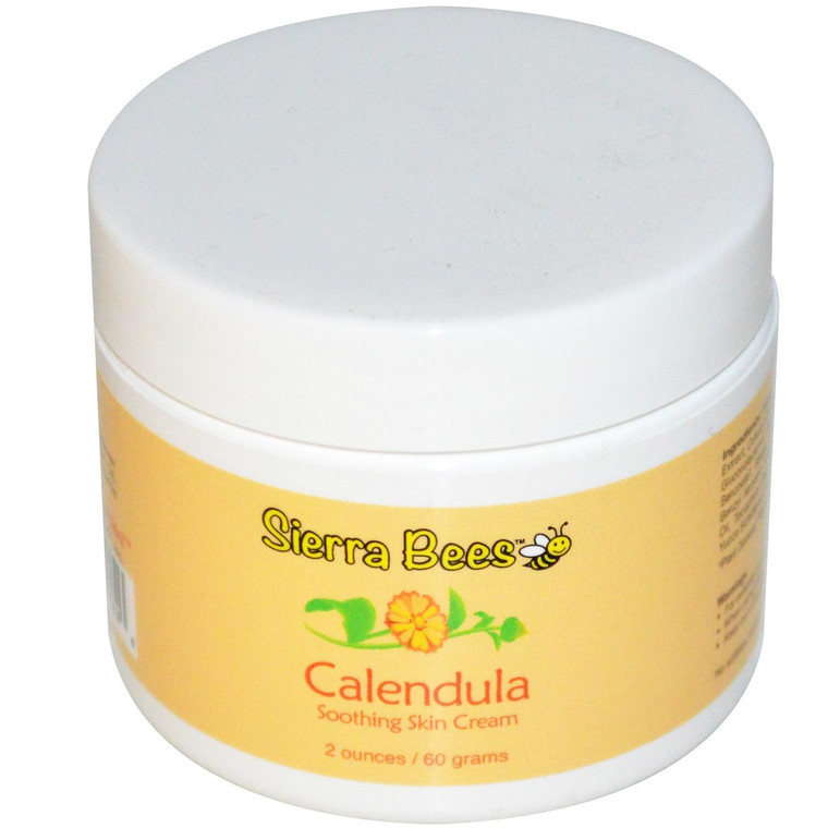 Sierra Bees, Calendula, Soothing Skin Cream with Manuka Honey, 2 oz (60 g)