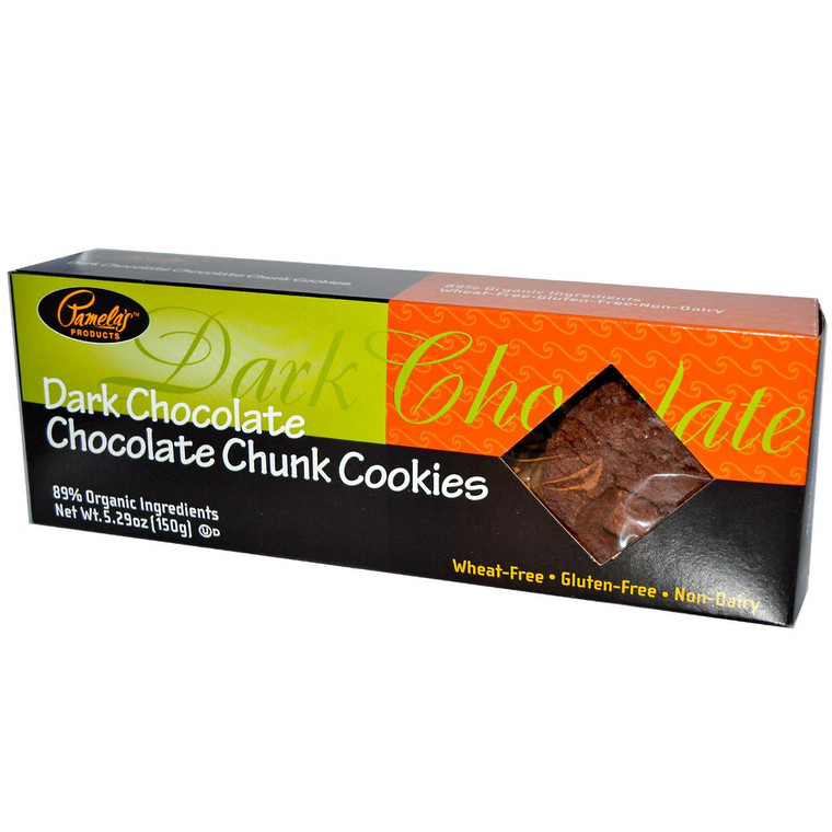 Pamelas Products, Dark Chocolate Chunk Cookies, 5.29 oz (150 g)