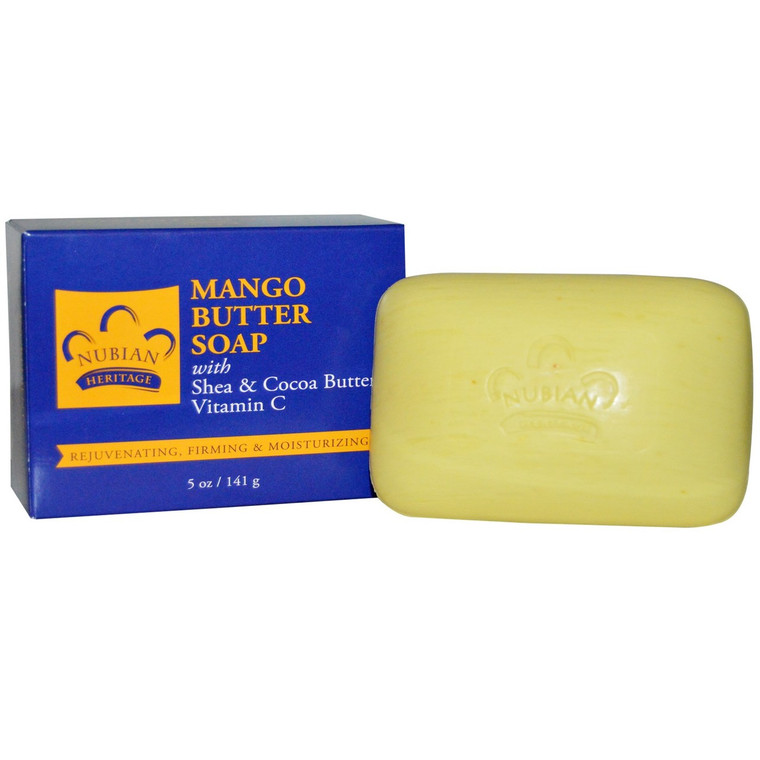 3 PACK of Nubian Heritage, Mango Butter Bar Soap, 5 oz (142 g)