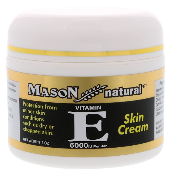 3 PACK of Mason Natural, Vitamin E, Skin Cream, 6000 IU, 2 oz