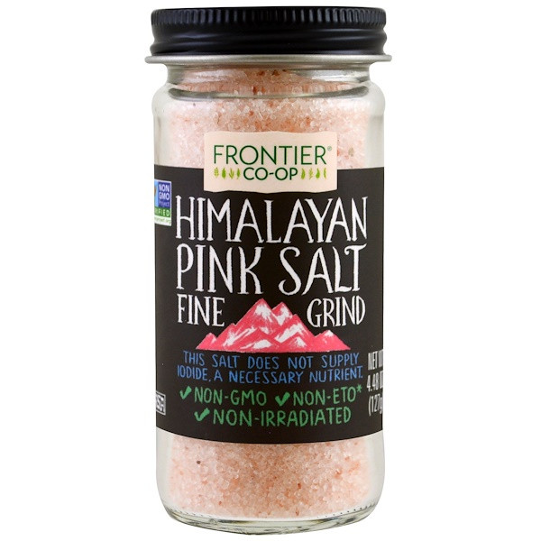 3 PACK of Frontier Natural Products, Himalayan Pink Salt, Fine Grind, 4.48 oz (127 g)