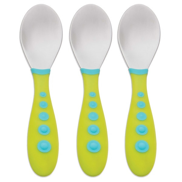 3 PACK of NUK, First Essentials, Kiddy Cutlery Toddler Spoons, 18+ Months, 3 Pack