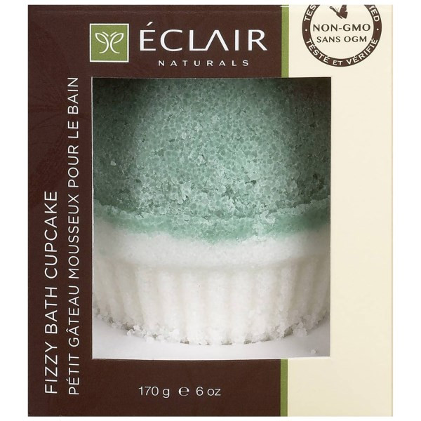 Eclair Naturals, Fizzy Bath Cupcake, Eucalyptus, Rosemary & Mint, 6 oz (170 g)