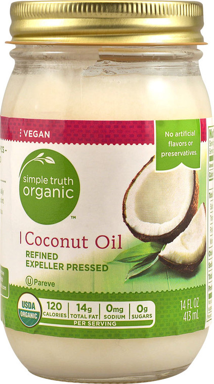 3 PACK of Simple Truth Organic Coconut Oil -- 14 fl oz
