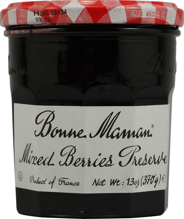 3 PACK of Bonne Maman Preserves Mixed Berries -- 13 oz